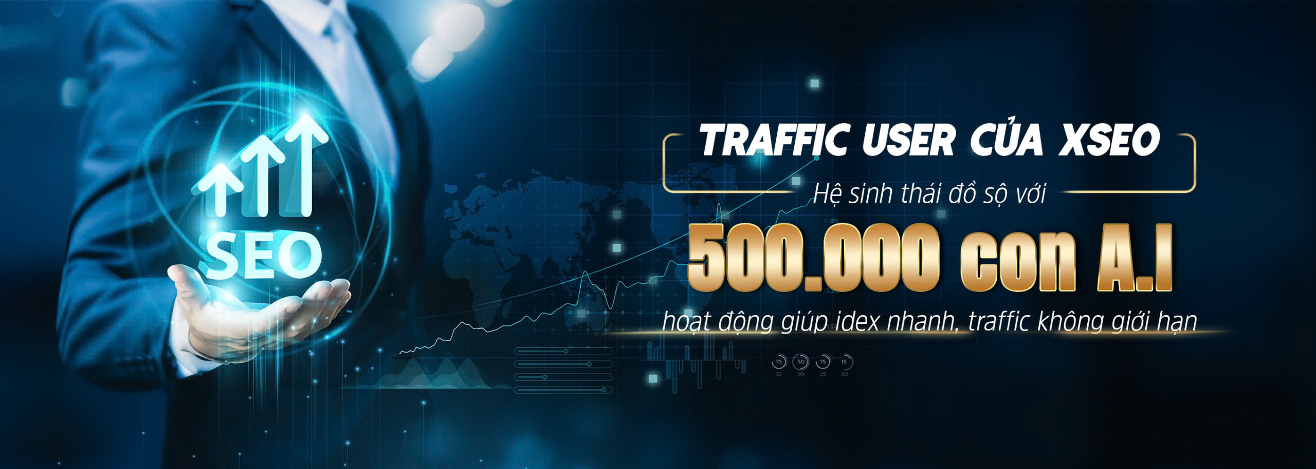 XSEO đem đến dịch vụ tăng traffic user tốt nhất cho các khách hàng