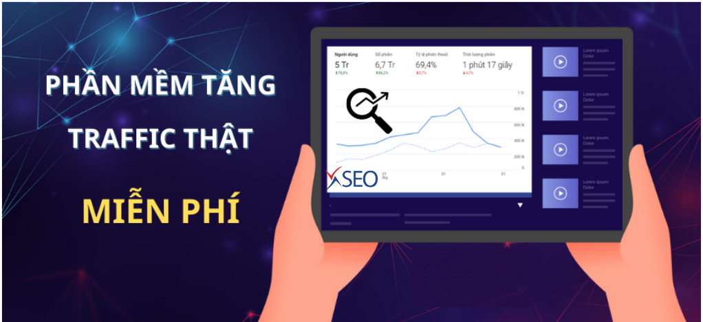 Phần mềm dẫn đầu xu hướng SEO tăng traffic user từ người dùng thật