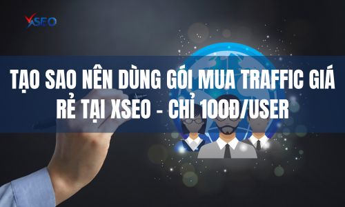 Tạo sao nên dùng gói Mua traffic giá rẻ tại XSEO - chỉ 100đ/user
