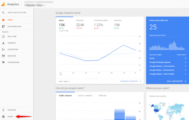 Sử dụng công cụ Google Analytics để kiểm tra lượng truy cập website