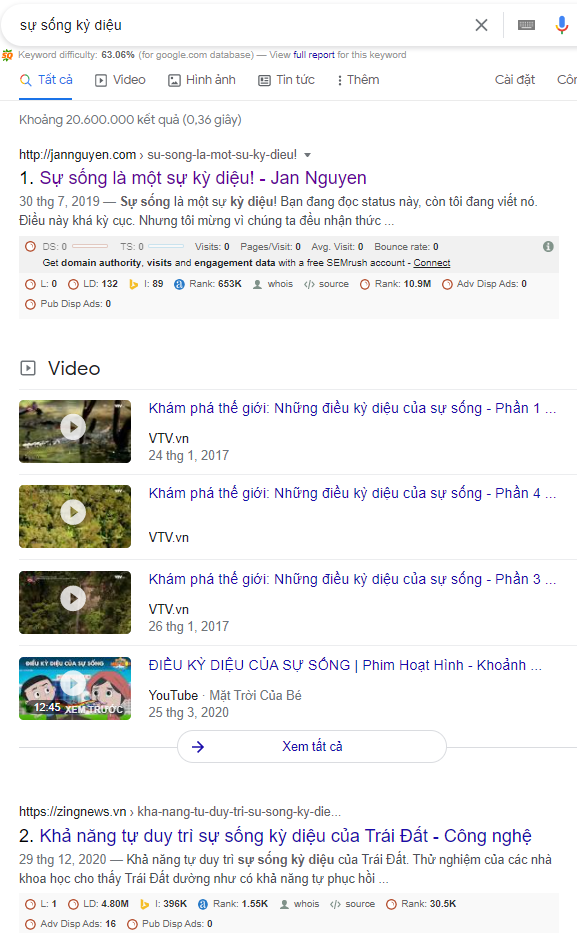 website jannguyen.com to the top of hundreds of keywords